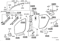 6222007050B2-GARNISH, FRONT PILLAR, LH