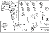 8553502100-COVER, POWER OUTLET SOCKET, CENTER