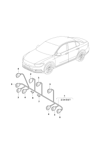 5Q1971566C-Harness, electronic control air conditioner