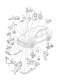 1J0971845H-Bracket, connector