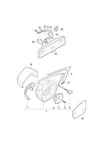 1K0857304-GUARD-RR WHEEL FR PIECE LH
