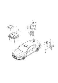4M0907590B-Cont unit, for lane change assist system