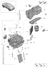 PAB81943920-PORSCHE CARRERA AIR FILTER