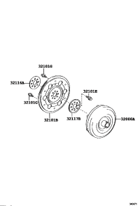 321010R011-GEAR SUB-ASSY, DRIVE PLATE & RING