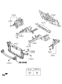 64101B3100-CARRIER ASSY-FR END MODULE