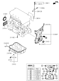 213502G300-Cover assy-timing chain
