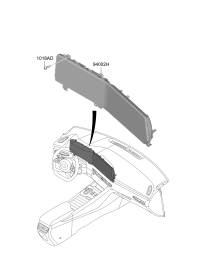 94013L4000-CLUSTER & MONITER ASSY