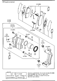 GPYB3326Z-Seal kit-fr brake