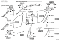 6242002310A1-GARNISH, CENTER PILLAR, UPPER LH