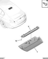 98071468DZ-Lens, third brake lamp