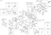 848502P200VA-SHROUD-STEERING COLUMN LWR