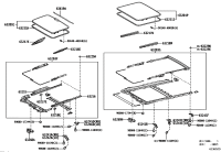 6320108041-GLASS SUB-ASSY, SLIDING ROOF