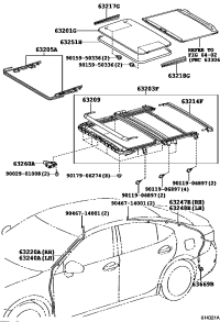 6320333140-HOUSING SUB-ASSY, SLIDING ROOF
