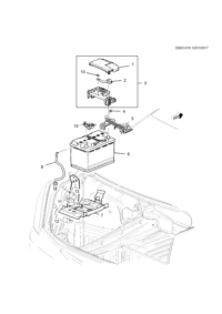 23323551-Cover (3 parts), rear body fuse box