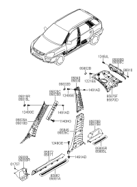 858261F000WK-COVER-COWL SIDE LH