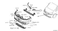 620225LF4H-FASCIA-FRONT BUMPER Y62 US SPEC