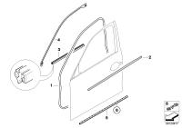 51217057435-DOOR WEATHER STRIP OUTER L/E60