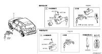 4870000Q0A-LOCK SET-STEERING