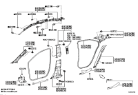 6233202430-WEATHERSTRIP, REAR DOOR OPENING TRIM, LH