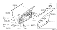 802149W100-Sash assy-front door, rh