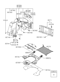 857302C003LK-TRIM ASSY-LUGGAGE SIDE LH