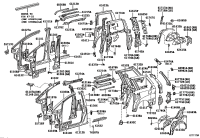 6830928030-RAIL SUB-ASSY, SLIDE DOOR, UPPER LH