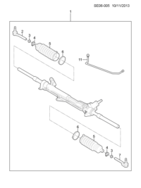 93734772-Repair kit, steering link inner rod
