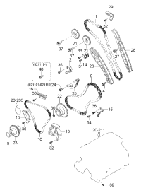 243864A030-LEVER-TIMING CHAIN