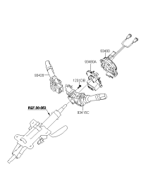 934902M000-CONTACT ASSY-CLOCK SPRING