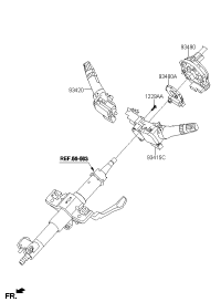 93410B3130-SWITCH ASSY-LIGHTING & T/SIG