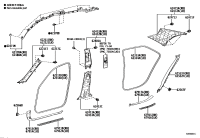 625510N081C0-GARNISH, REAR SEAT SIDE, RH