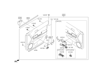 827702H0004W-COVER-DR PULL HANDLE