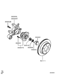 MR992531-KNUCKLE,RR AXLE,LH