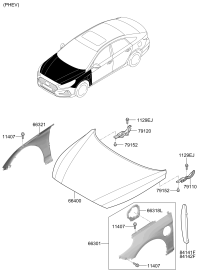 84116E6500-INSULATOR-FENDER LH