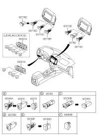 937402B300HZ-Switch assy-fr fog lamp