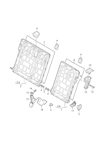 5QD885682D-Clip, back unlock