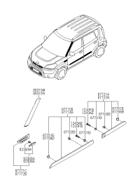877712X000-GARNISH ASSY-FEND LH