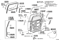 6766728040-GARNISH, SLIDE DOOR WINDOW, RH