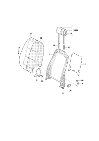5QD881046-Mount assy., back