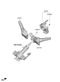 93410K8020-SWITCH ASSY-LIGHTING & T/SIG