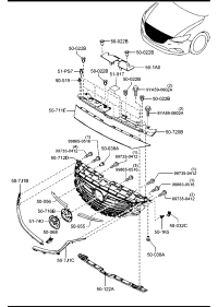GV9B50717-BRACKET,GRILLE-RADIA