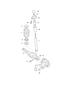 5QG513029A-SHOCK ABSORBER-FRRH-VW-TOUREG