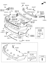 866463J000-STEP-RR BUMPER