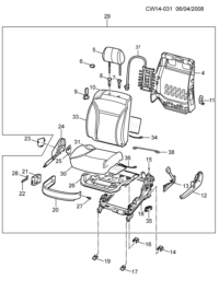93732138-Frame assy-passenge back