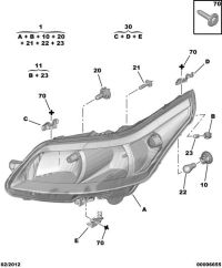 6208Q4-Headlamp assy