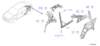 G66303AWMA-PILLAR-REAR,INNER RH