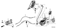 72610T0AH01-Latch assy., r. rr. door