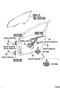 857200D190-MOTOR ASSY, POWER WINDOW REGULATOR, LH