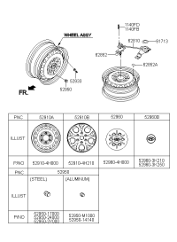 529604H000-CAP ASSY-WHEEL HUB