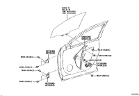698010R140-REGULATOR SUB-ASSY, FRONT DOOR WINDOW, RH